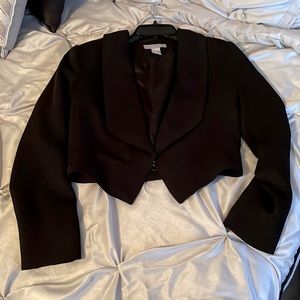 Crop blazer black hm size 4
